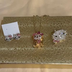 Hello kitty jewelry set